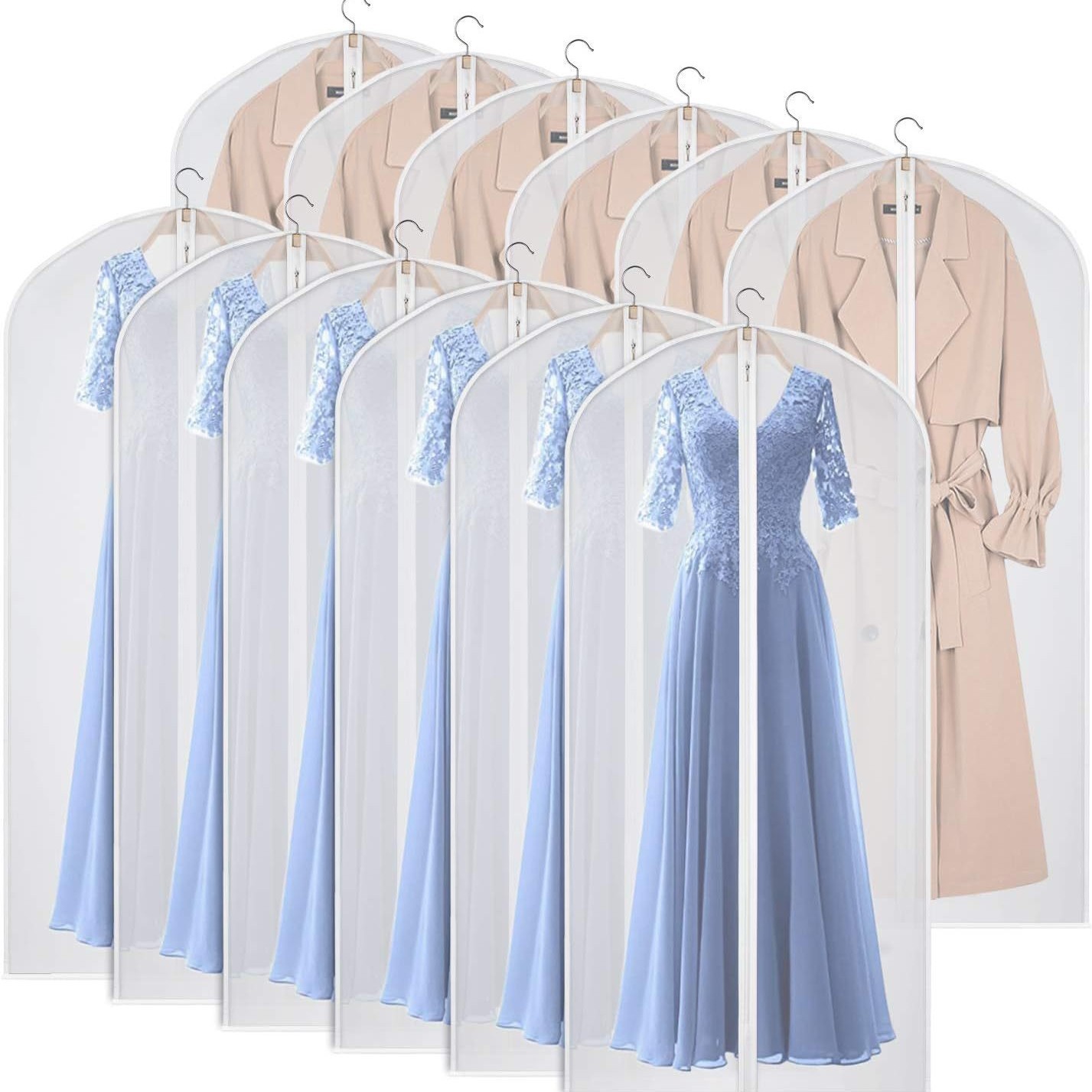 Fábrica de ropa cubierta de polvo colgante ropa doméstica cubierta de ropa de polvo chaqueta de plumón de almacenamiento abrigo cubierta de bolsa de ropa colgante cubierta