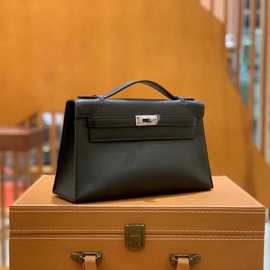 手工缝制法国原厂swift皮mini凯丽一代凯莉包真皮女包宴会手拿包