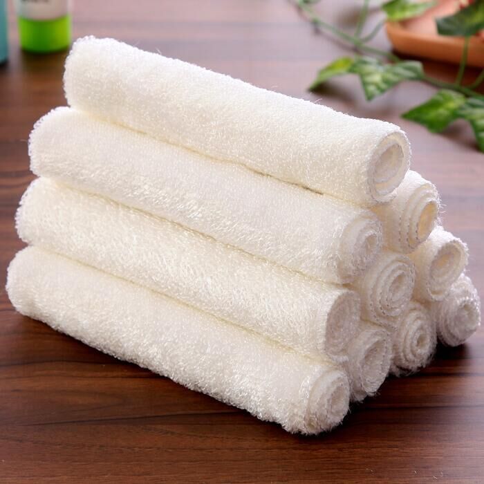 Household Bamboo Fiber Dishwashing Cloth Double-Layer Thickeneded Kitchen Non-Stick Oil Dishwashing Cloth Dishwashing Towel Cleaning and Degreasing Rag
