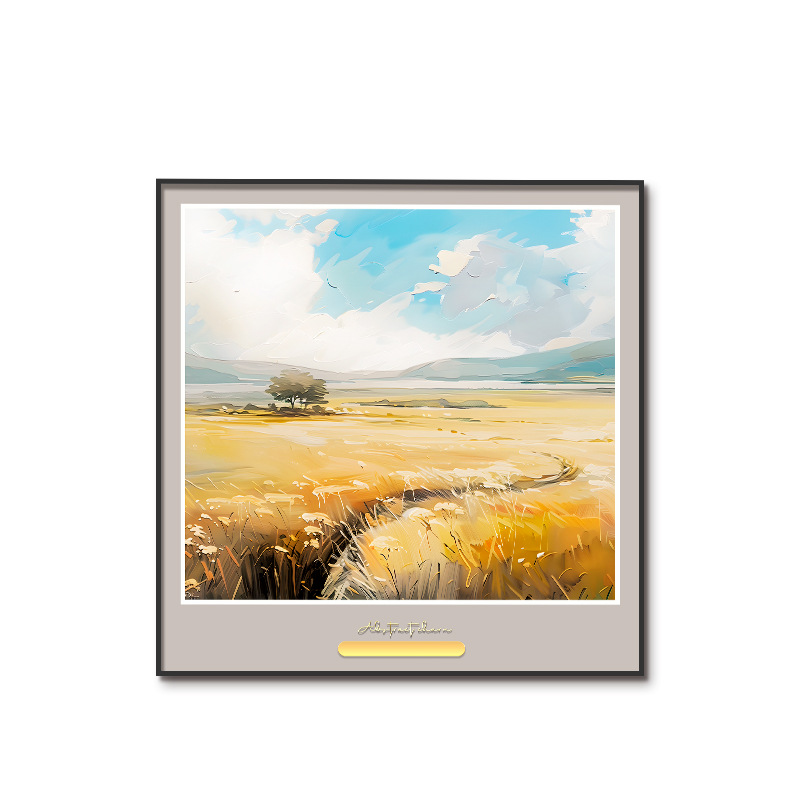 El paisaje es curativo, fresco, arte nórdico, nicho, pintura colgante cálida, decoración de porche, pintura decorativa