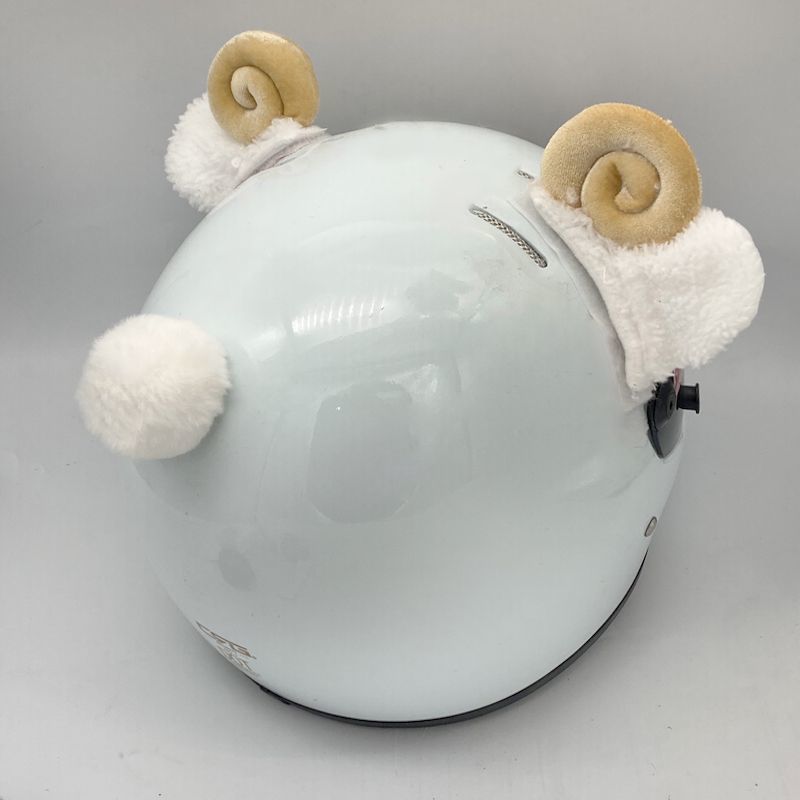 Motuoche – Cute Helmet Horns Auto Parts and Accessories - yellow-horns-ears-with-tail