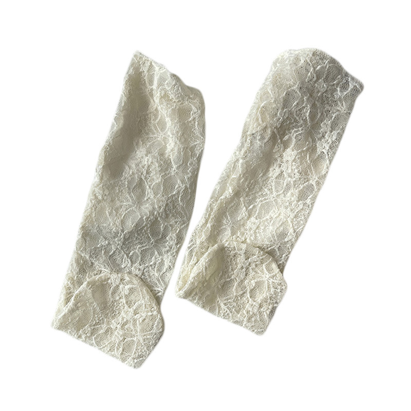 2023 nuevos calcetines de malla calcetines de mujer de encaje transpirable verano Delgado color sólido chica JK Calcetines de pila antideslizante