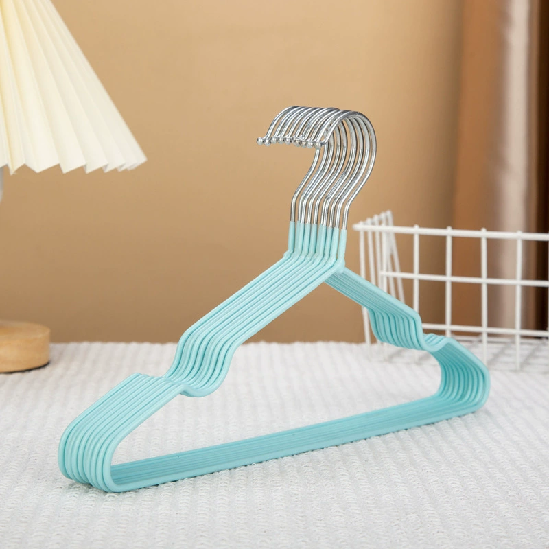 Children's hanger drying rack, plastic baby clothes hangers, non-slip pastel set