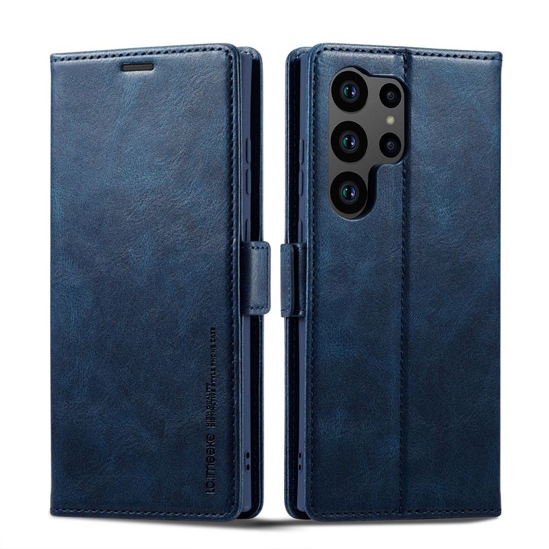 サムスンs 23ultra携帯電話の皮カバーs 23ultraの強い磁気吸収ケースs 23ultraの盗難防止ブラシケースに適用します。|undefined