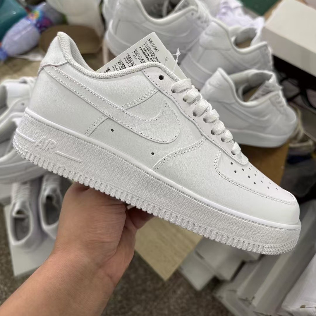 Air Force No. 1 AF1 High version Putian zapatos de mesa para hombres y mujeres de deconstrucción baja de trigo blanco puro Air Force No. 1 zapatos blancos