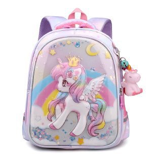 Mochila infantil de dibujos animados, jardín de infantes Kulomi, mochila para bebés, mochila para estudiantes de primaria de grado uno y dos, comercio exterior