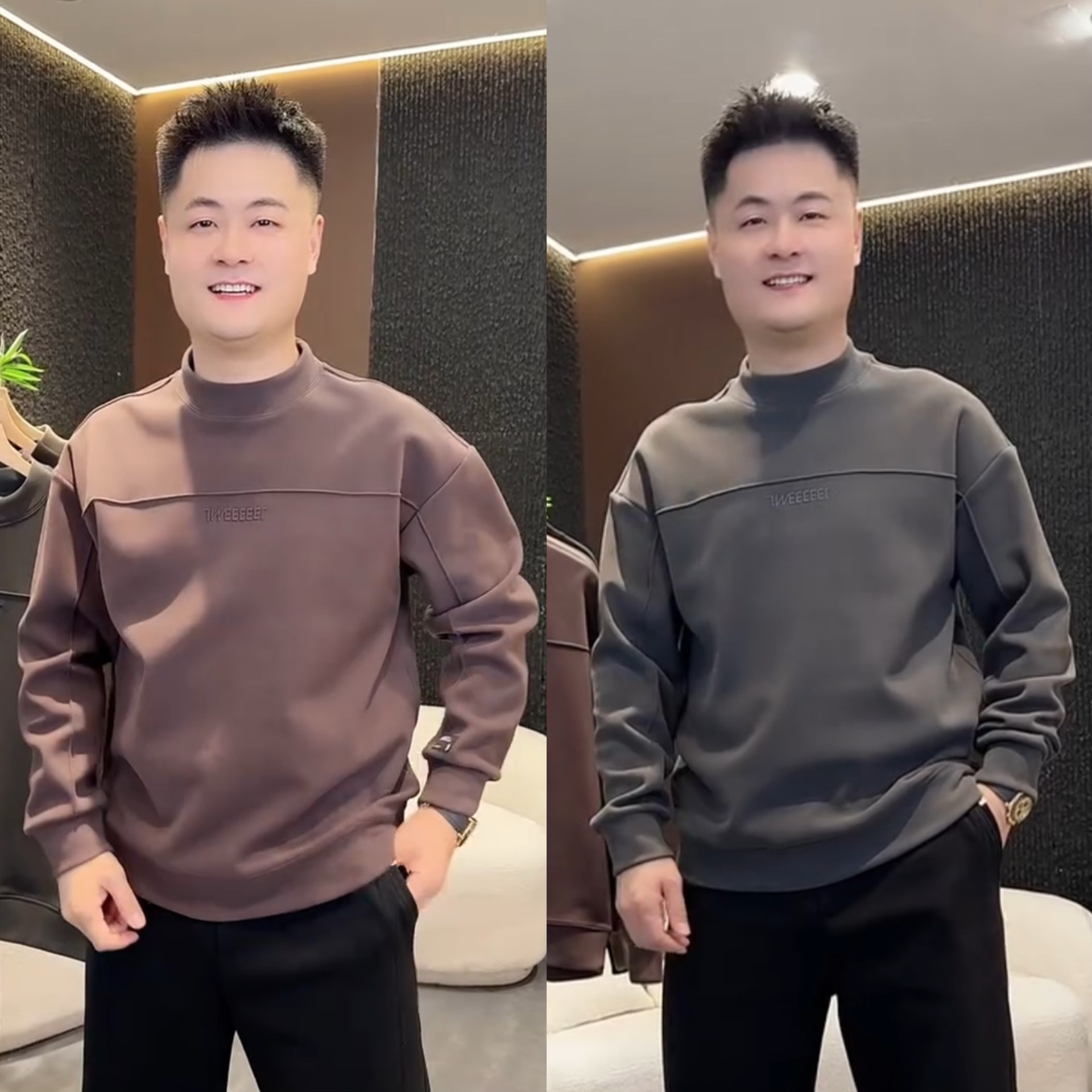 Demi-season velvet elastic keep warm sweatshirt