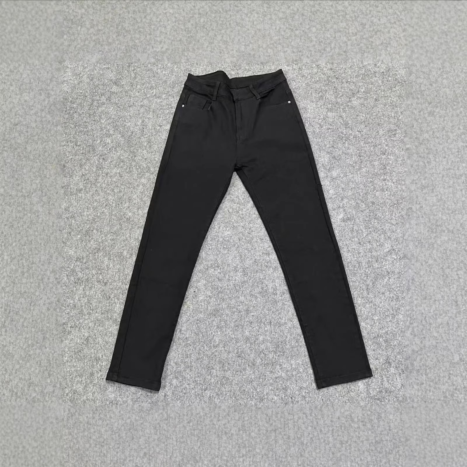 Men's Slim Fit Stretch Jeans Premium Black Denim Pants Casual Style Colorful Pocket Embroidery_mkmklike.com