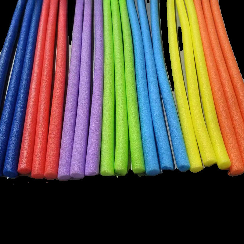 彩色珍珠棉管棒实心泡沫条海绵填充游泳漂浮幼儿园手工棍婚庆布置