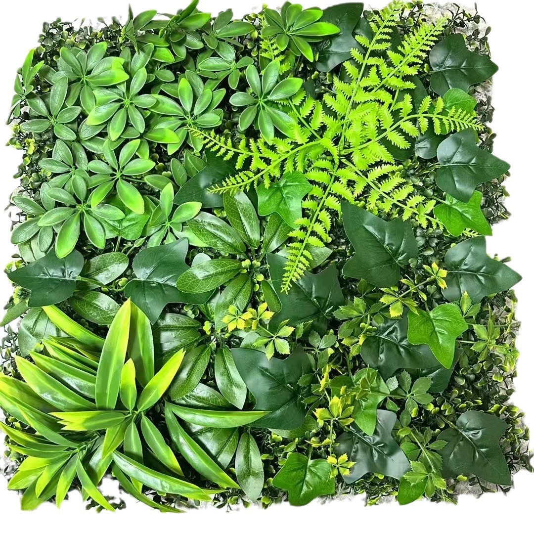 Pared de planta de simulación, sala de estar, pared de decoración, planta verde persa, pared de helecho de simulación, decoración de interiores de boda