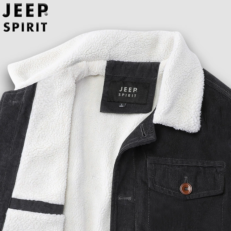 Corduroy keep warm down jacket