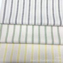 春夏薄款全棉条子衬衫布 童装 连衣裙 服装面料 全棉色织竖条纹布