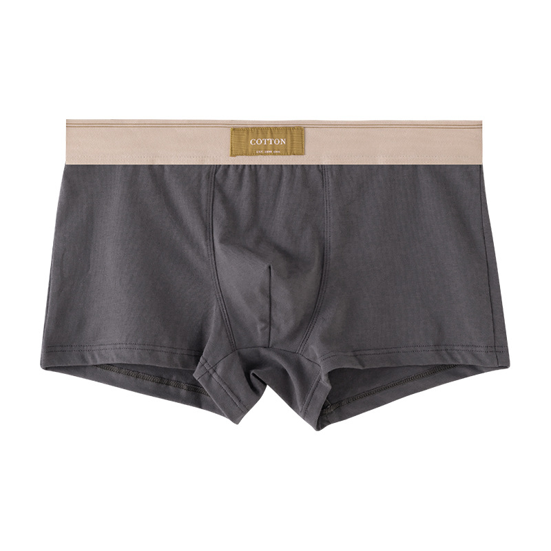 Ropa interior de los hombres puro algodón antibacteriano inferior entrepierna hombres Boxer shorts deportes transpirable Juventud más tamaño ropa interior de algodón de los hombres