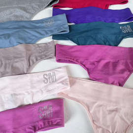 外贸蕾丝拼接抗菌透气内裤性感T型裤欧美瑜伽运动女士高腰舒适感~