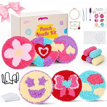 C 96325 Punch Needle Coaster Kit �����屭�� ����ѷ�羳ŷ����
