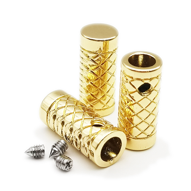 合金网格穿绳帽卡扣配螺丝金属喷漆吊钟饰品电镀服装辅料五金配件