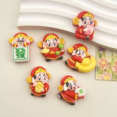 新年新年旧正月財神元宝樹脂diy部品卸売り手作りdiyクリームゴム携帯ケースの頭ひも