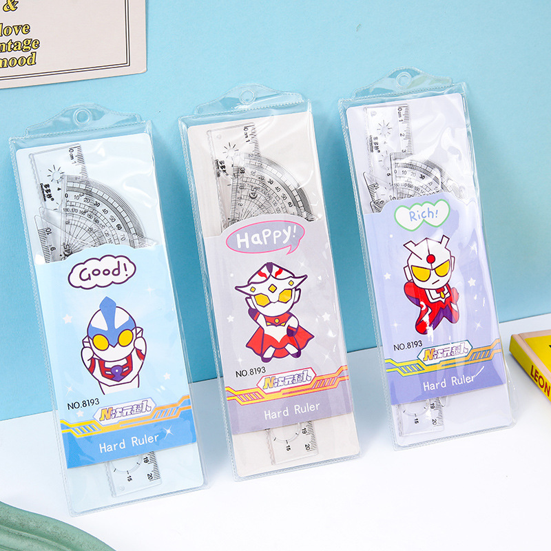 Universo de dibujos animados héroe duro gobernante conjunto anime periférico papelería estudiante escuela suministros examen papelería esencial traje