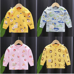 Children's Long Sleeve T-shirt Pure Cotton Base Shirt Autumn Set Spring and Autumn Children's Clothing Autumn Top Baby Baby Split Top for Young Children