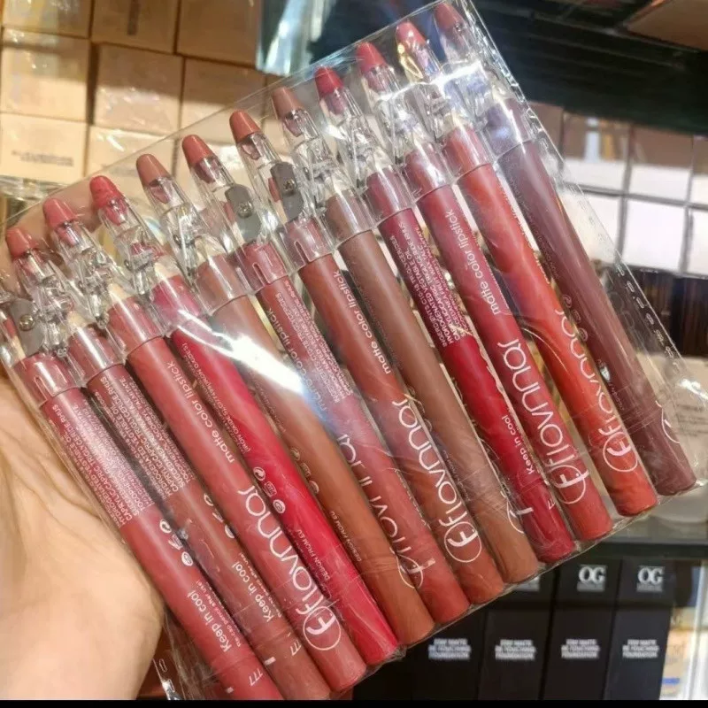 Set, waterproof lip pencil, matte lipstick, long-term effect