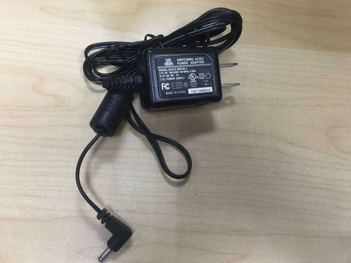 原装迷你G101U-090100-1 DC 9V1A 3.5X1.35弯头电源适配器 电源线