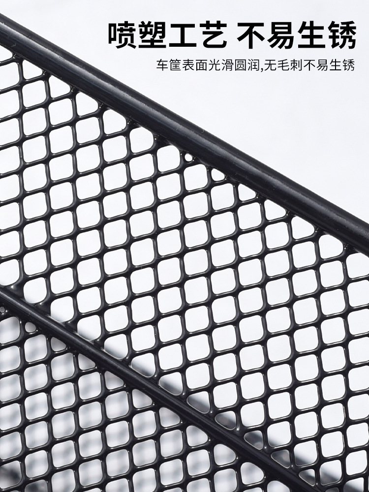 Cesta trasera de bicicletas, marco de asiento trasero de bicicletas, cesta de almacenamiento de artículos, marco trasero de bicicleta de montaña, cesta de carga plegable