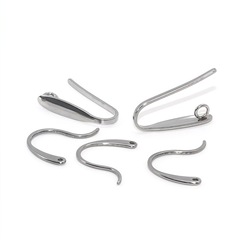 ステンレス製の耳掛けとリング付きの半製品の耳掛けを卸売りします。