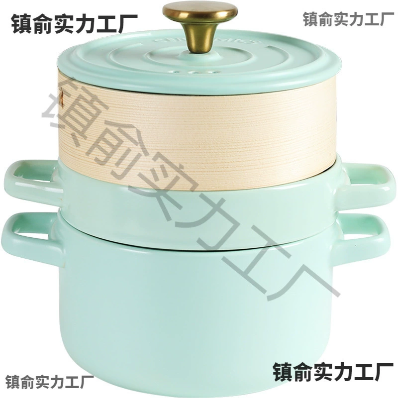 5ZW оптом кастрюля для тушения домашняя керамическая кастрюля для супа с пароваркой для газовой плиты специальная большая кастрюля устойчивая к газу