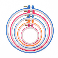 厂家直供多尺寸十字绣彩色绣绷手工diy刺绣工具圆形绣花圈绣花绷