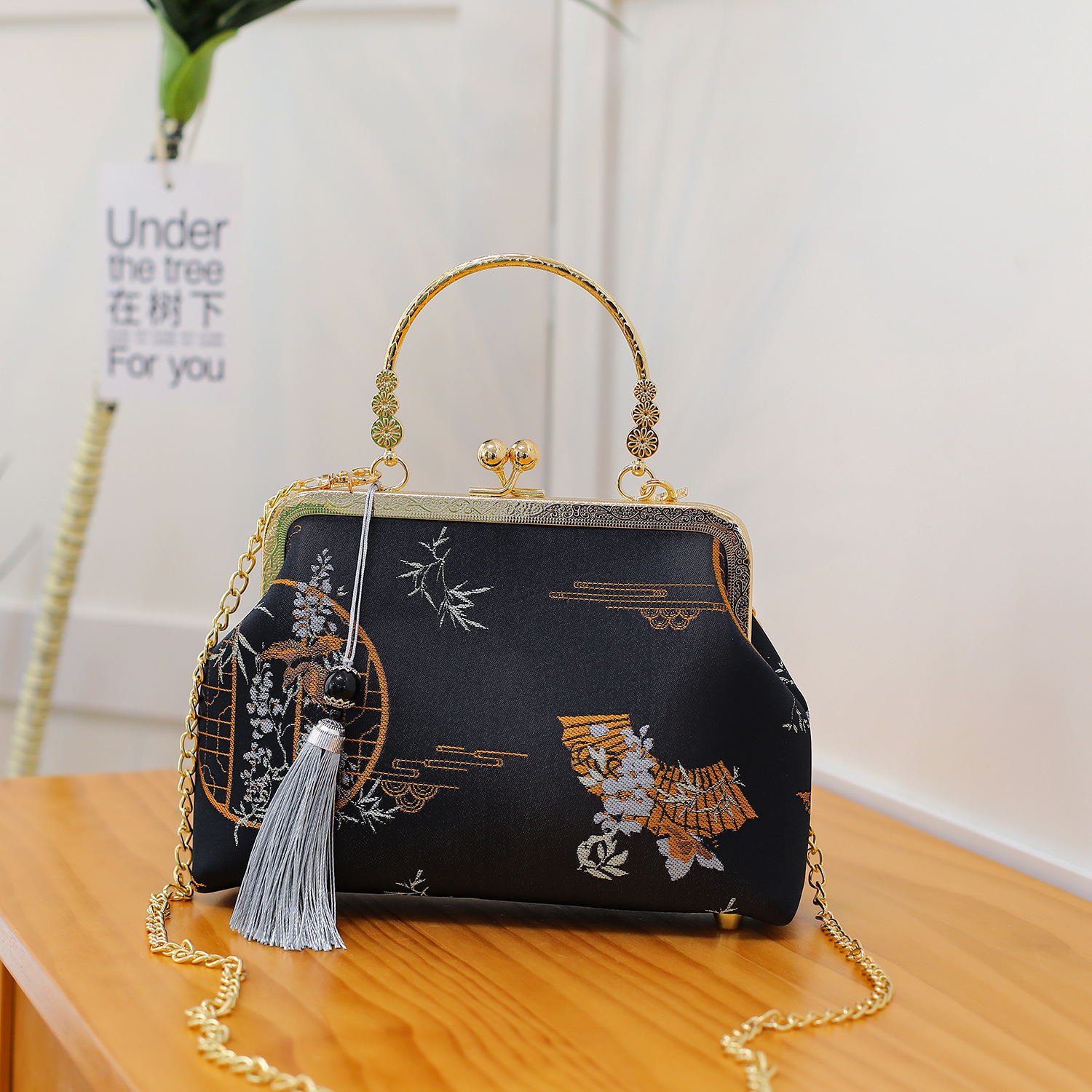 우아한 내셔널 스타일-블랙-3006