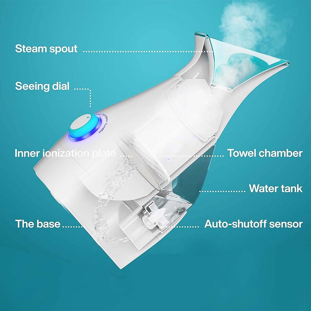 Winning Star Home Facial Beauty Caliente Vaporizador facial Instrumento de hidratación Nano Spray Humidificador Vaporizador facial image 5