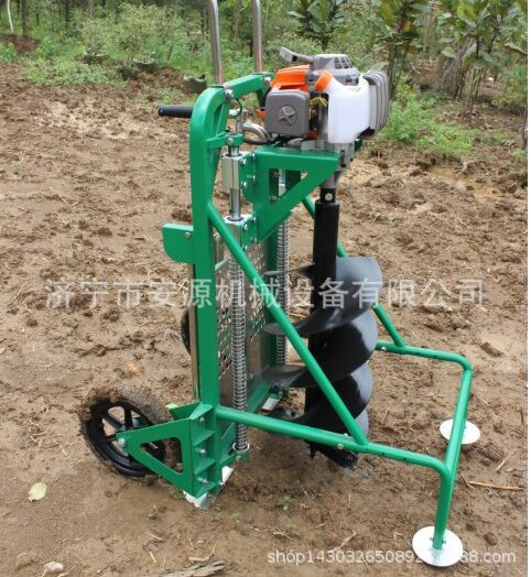 拖拉机植树挖坑机  可配各种钻头挖坑机 二冲程汽油挖坑机
