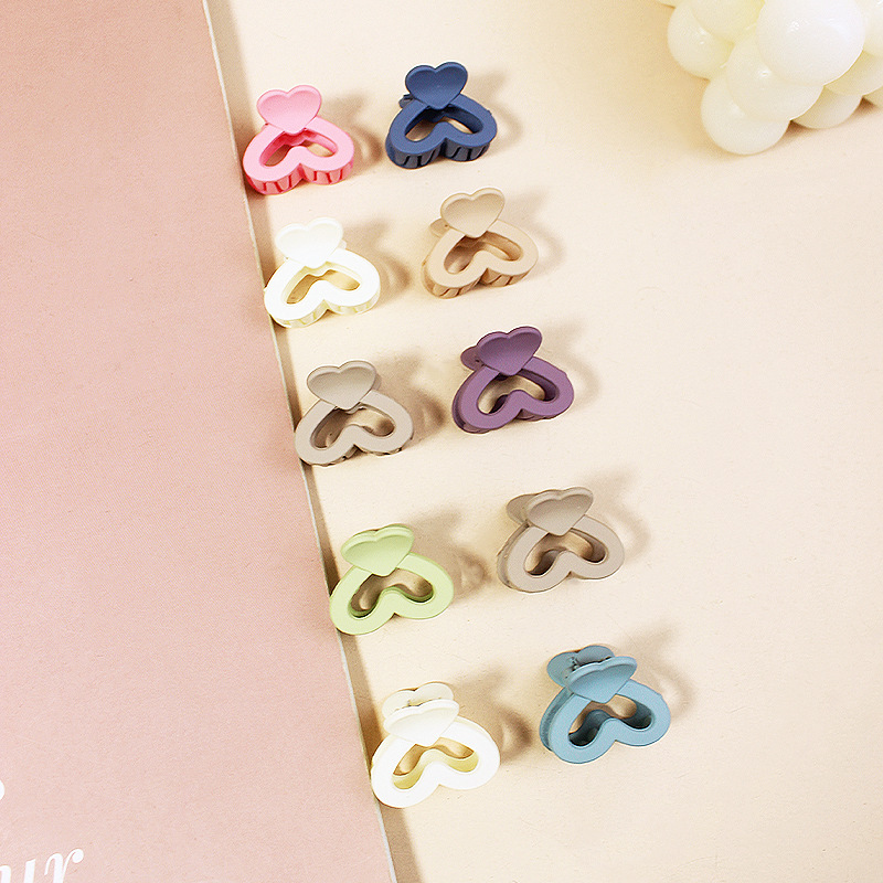 Transfronterizo de color sólido mini clip caramelo enlatado horquilla accesorios para el cabello de los niños simple todo partido macaron chica de agarre del cabello