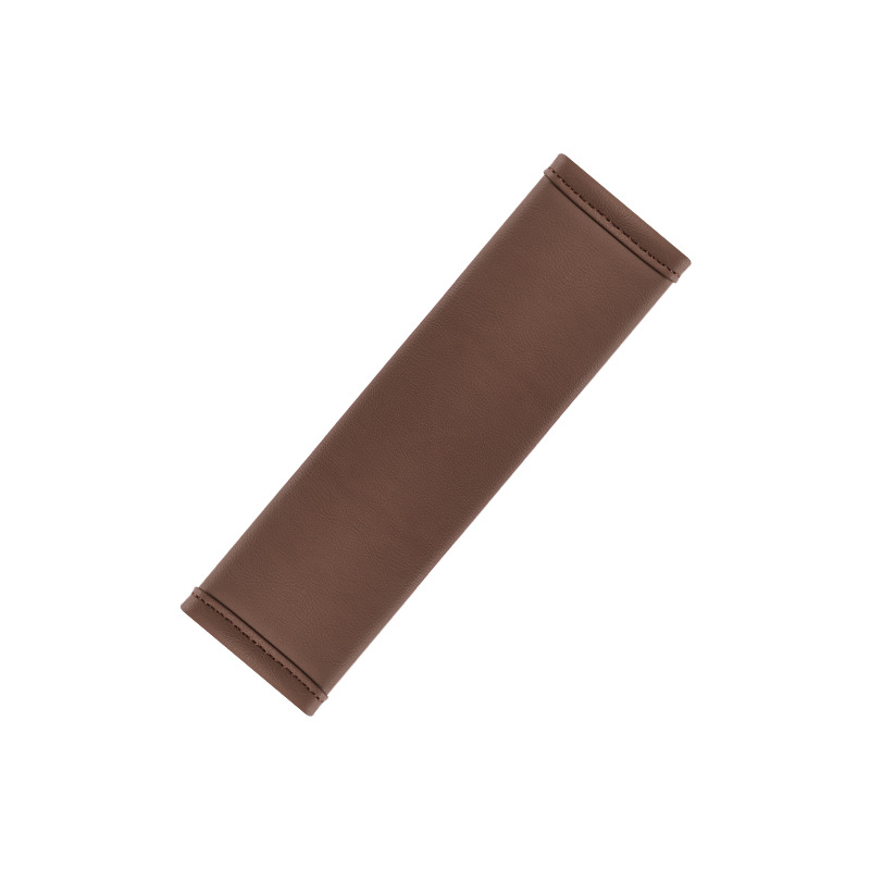 Qìchē – Seat belt shoulder pad Shoulder Pad - mocha-brown-single