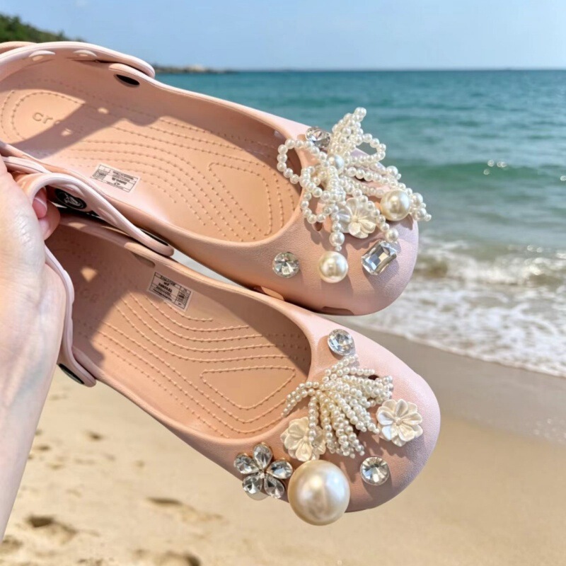 Pearl Ballet Shoes, Thick-Soled Clogs, Shoe Charms, Crocs Shoe Decorations, DIY Accessories Pearl Ballet Shoes, Thick-Soled Clogs, Shoe Charms, Crocs Shoe Decorations, DIY Accessories