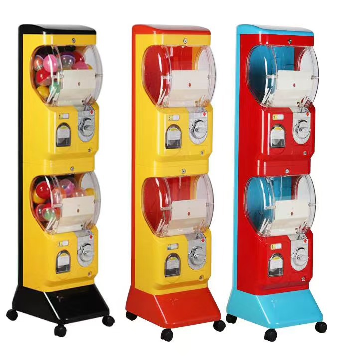 Máquina de gashapon de celebridades de Internet nueva máquina de regalo de cápsulas de código de escaneo de monedas comerciales máquina de bolas de accesorios de drenaje de eventos de centros comerciales a gran escala