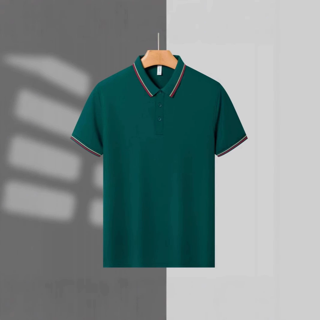 Рубашка-поло из ледяного шелка, рабочая одежда, футболка с коротким рукавом, групповая одежда, рубашка для культурной рекламы, футболка-поло