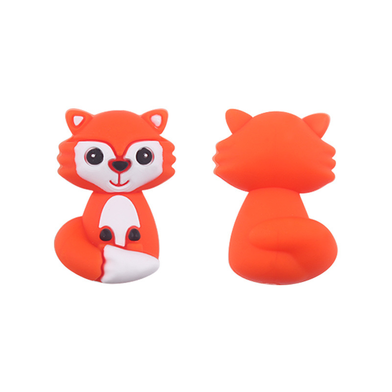 Productos creativos de bricolaje para bebés Little Fox Joyería de silicona Pezones para bebés Cadena anti-caída de dientes molares Accesorios para pulseras