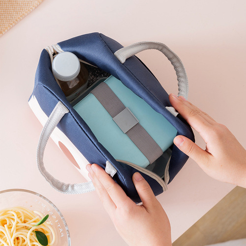 Lunch box bag, insulated lunch bag, student lunch box, waterproof and oil-proof, office worker meal bag, thickened aluminum foil bag