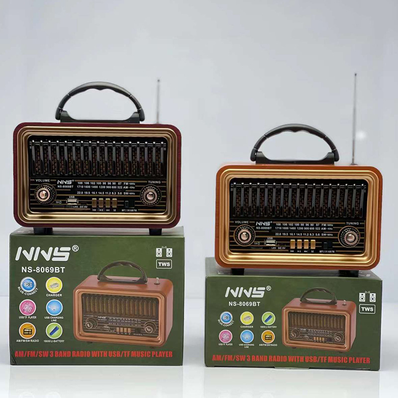 懷舊復古藍牙音箱手提無線小音響收音機創意禮品電腦桌面車載音箱