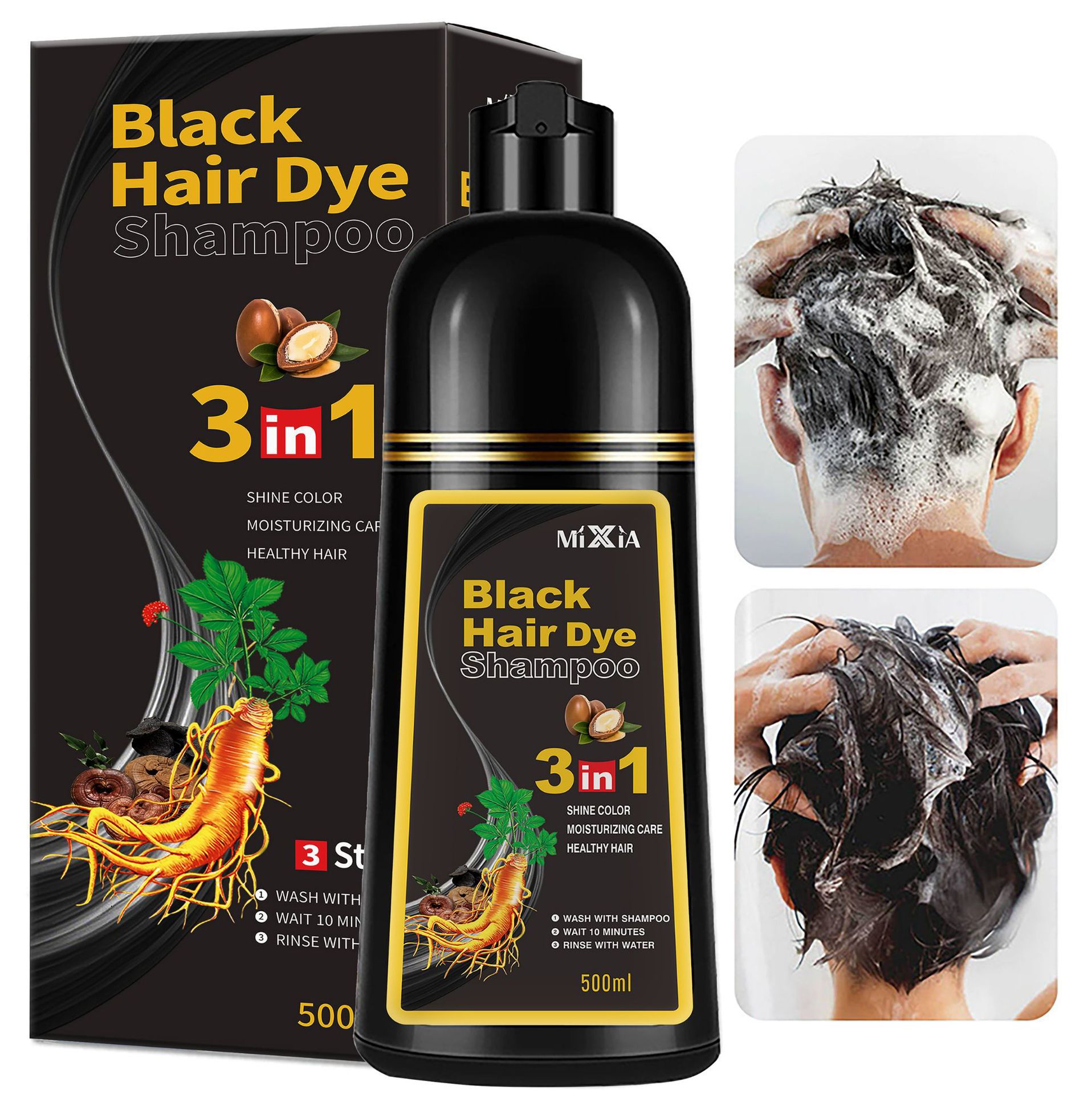 Comercio exterior un tinte de cabello negro tinte de burbujas de plantas tinte de color popular tinte de cabello blanco tinte de cabello 500ml