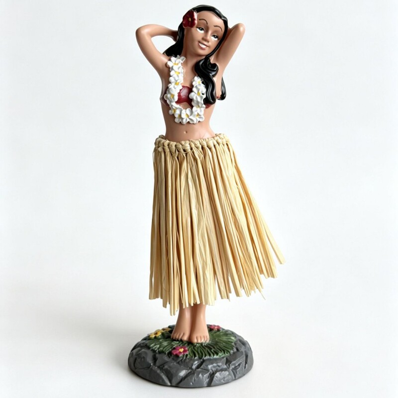 Manufacturers produce Hawaiian hula girls, hula doll car dashboard ornaments doll customization