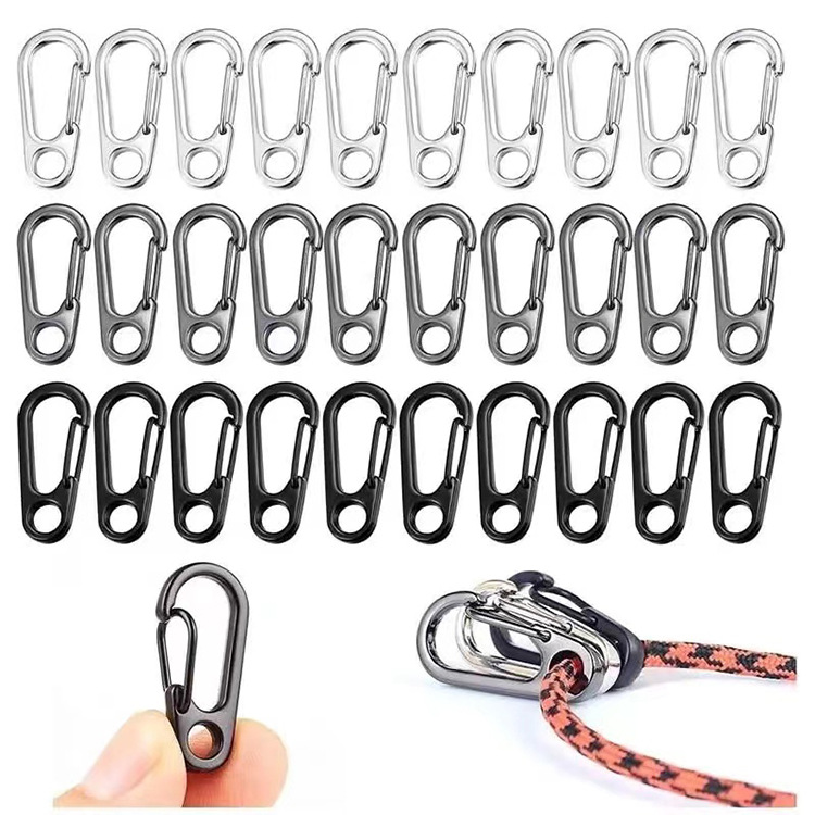 Manufacturer Wholesale Zinc Alloy Hanging Buckle Mini Small Jewelry Buckle Spring Hanging Buckle Quick Release Spring Buckle Outdoor Tactical Key Chain