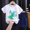 Children's short sleeve T-shirt, summer set for early age, cotton sleeves suitable for men and women, with short sleeve, children's clothing