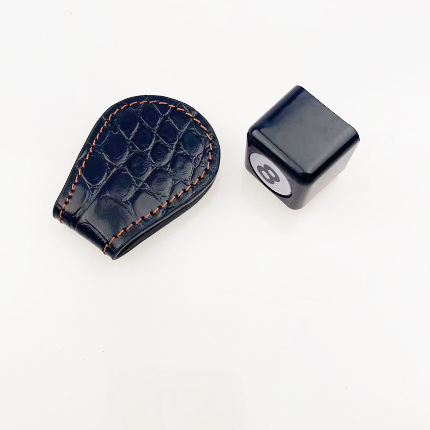 Caja de almacenamiento de cuero genuino caja de almacenamiento de succión magnética sombrero de chocolate + Pantalones redondos bolsillo clip de chocolate/cuero genuino