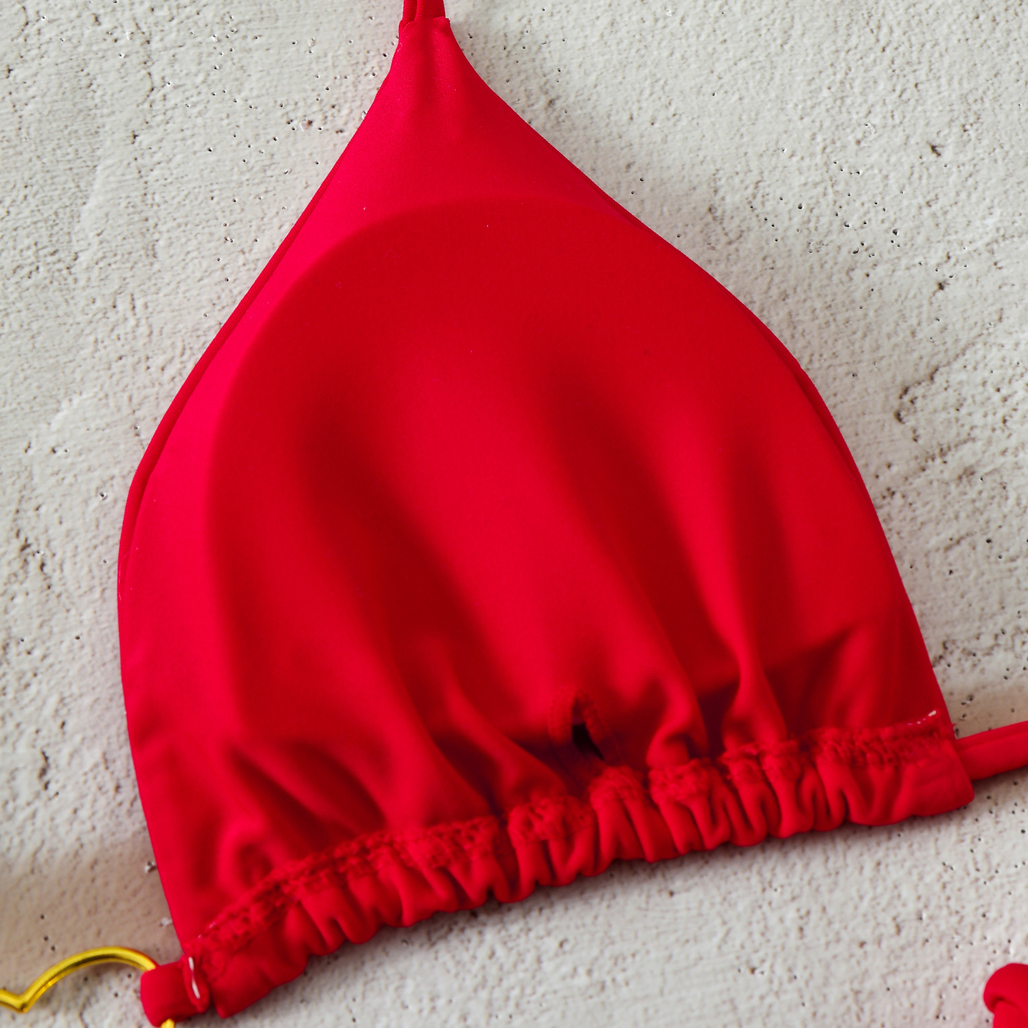 Conjunto de bikini halter para mujer elegante con lazos ajustables_voghion.com