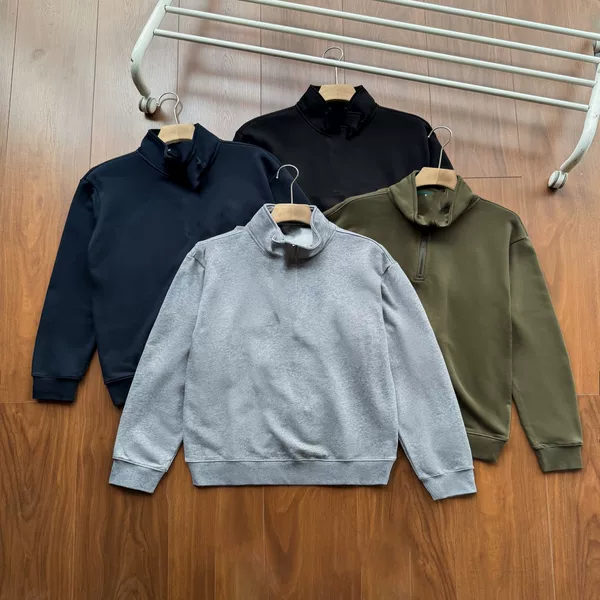 72031 Couple's Solid Color Crew Neck Sweatshirt