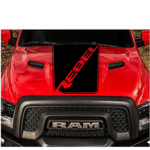 适用于道奇Dodge Ram Skull Rebel引擎盖车贴车头贴纸A1338