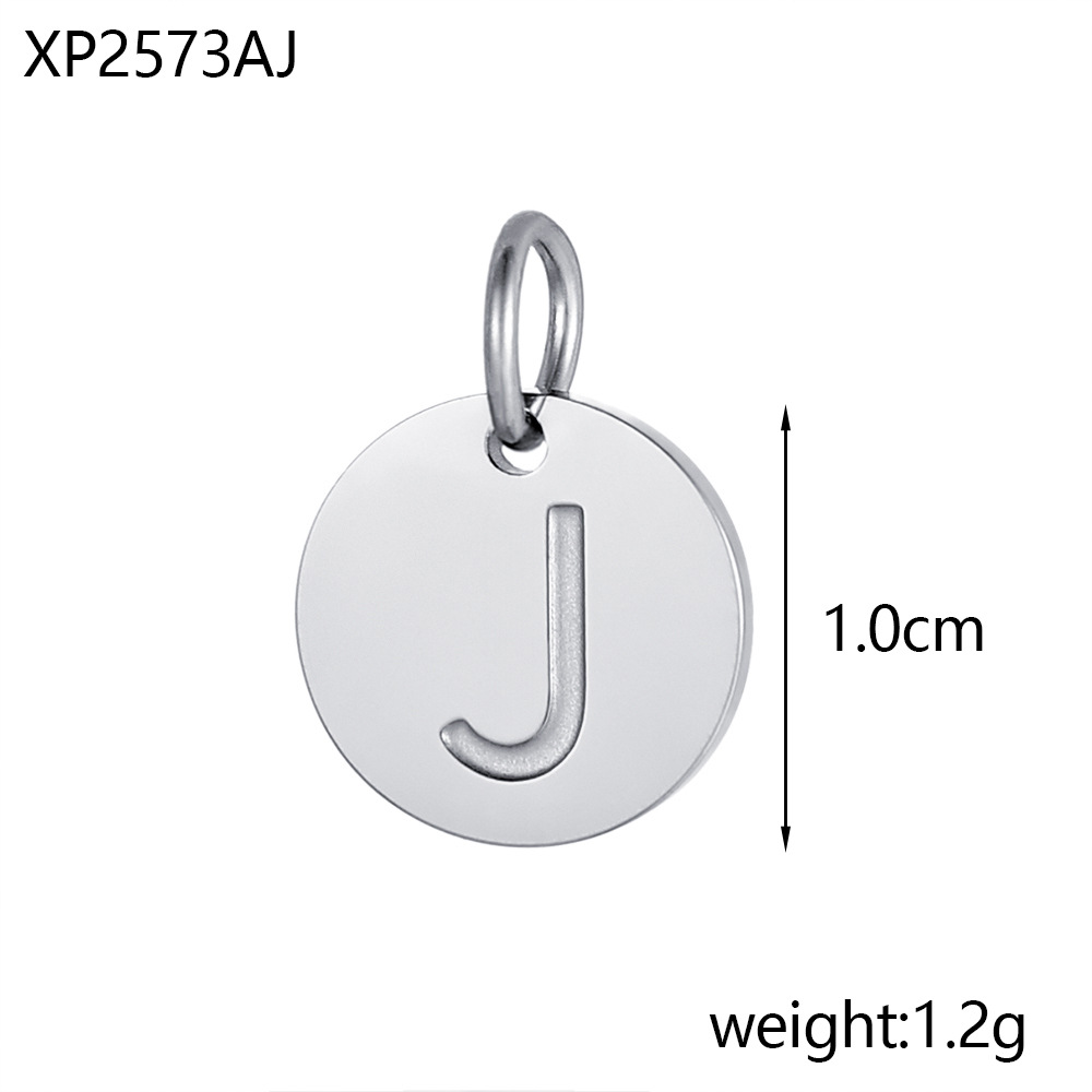 2g Weight Pendant Jewelry Making Type DIY Ornament Accessories Classification 1 Piece, 1 Set Quantity 304 Stainless Steel Material Letter Pattern All Seasons Season Plating Design Basic, Simple Style, Classic Style Style 1 Piece 1 Set 304 Stainless Steel Letter Pendant DIY Ornament Accessories 10