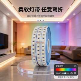 批发12V24V低压五合一智能灯带RGBCCT灯条调光调色智能家居氛围灯